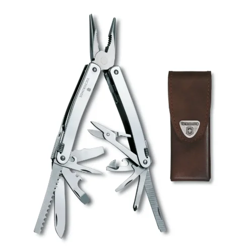 Victorinox Swiss Tool Spirit X Con Funda De Piel, 24 Usos 3.0224.L